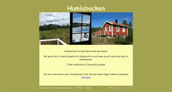 Desktop Screenshot of humlabacken.se